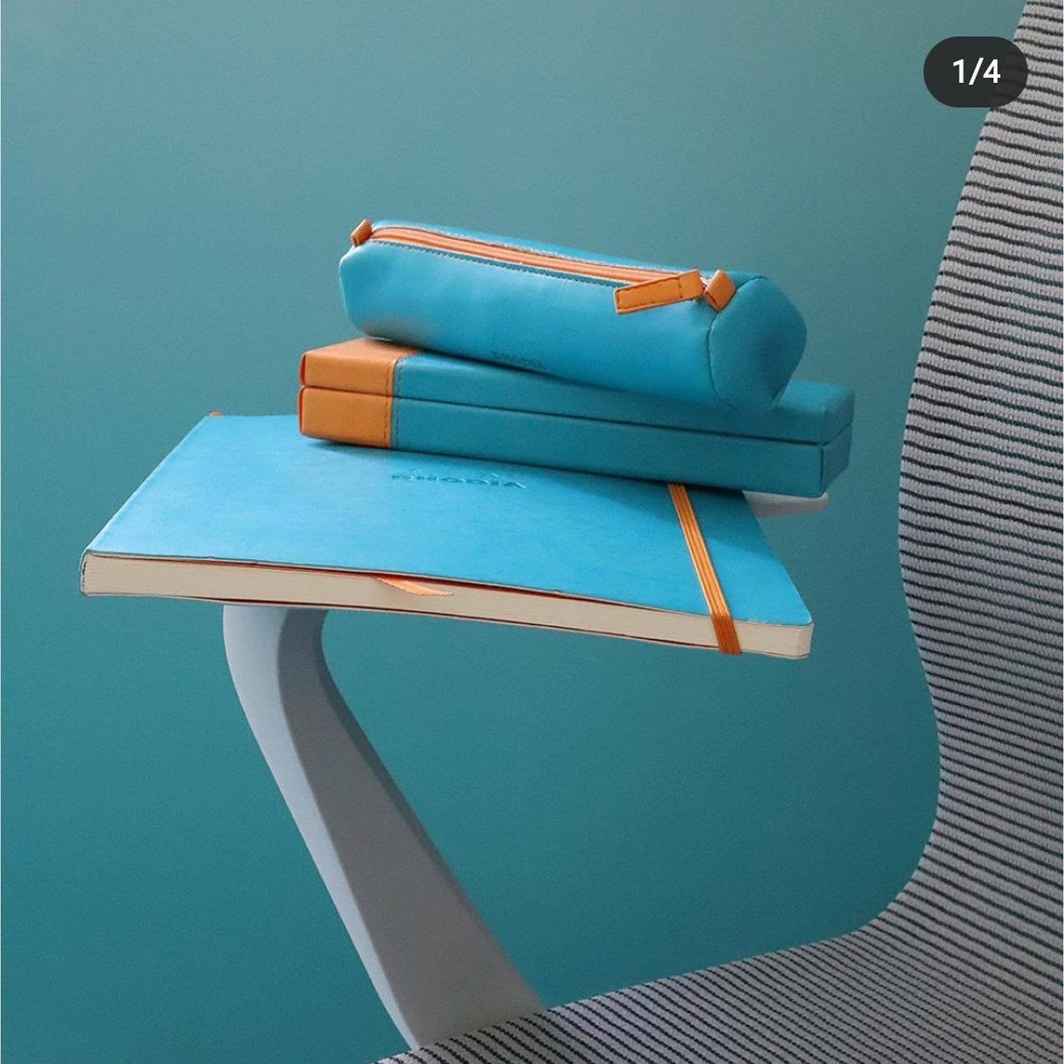 Agenda A5 240 pagini Rhodia GOALBOOK turqoaz, punctat, coperta flexibila Agenda Rhodia