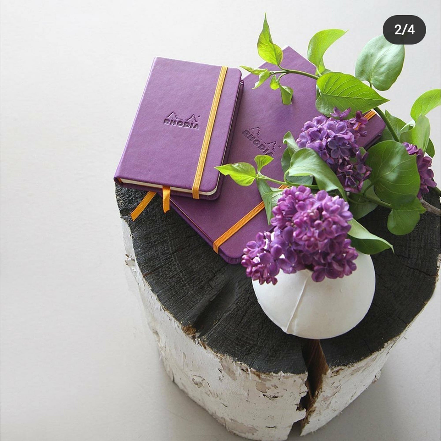 Agenda A5 240 pagini Rhodia GOALBOOK mov, punctat, coperta flexibila Agenda Rhodia