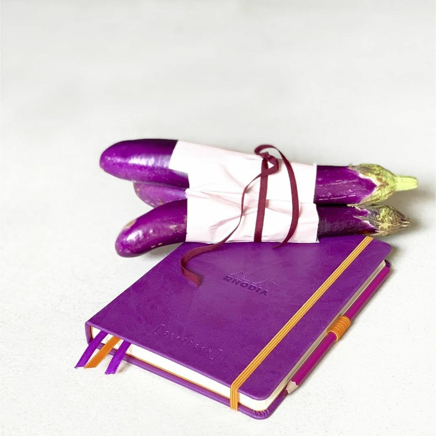 Agenda A5 240 pagini Rhodia GOALBOOK mov, punctat, coperta flexibila Agenda Rhodia