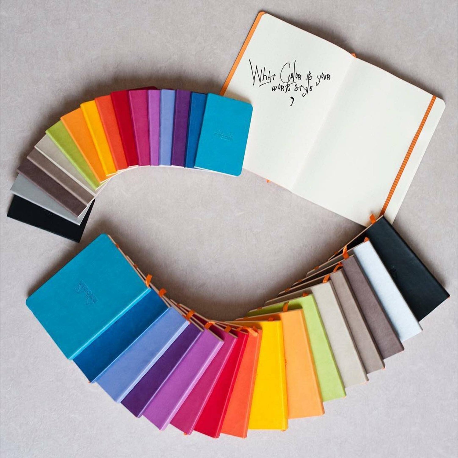 Agenda A5 240 pagini Rhodia GOALBOOK turqoaz, punctat, coperta rigida Agenda Rhodia