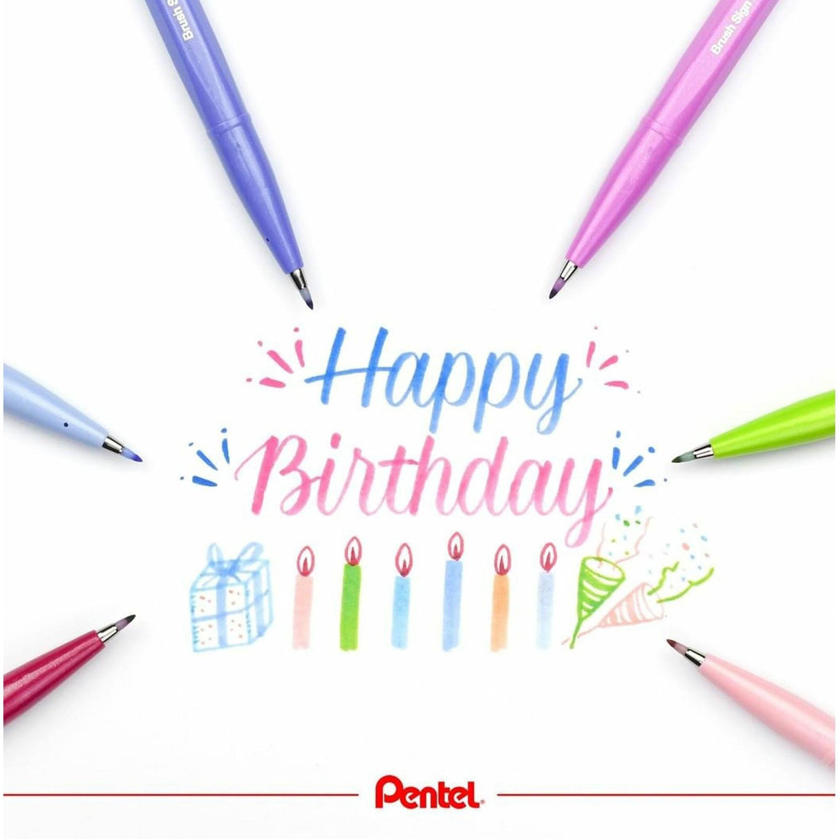 Carioca Pentel pentru scris de mana culori pastel din gradina 4 culori/set Carioca Pentel
