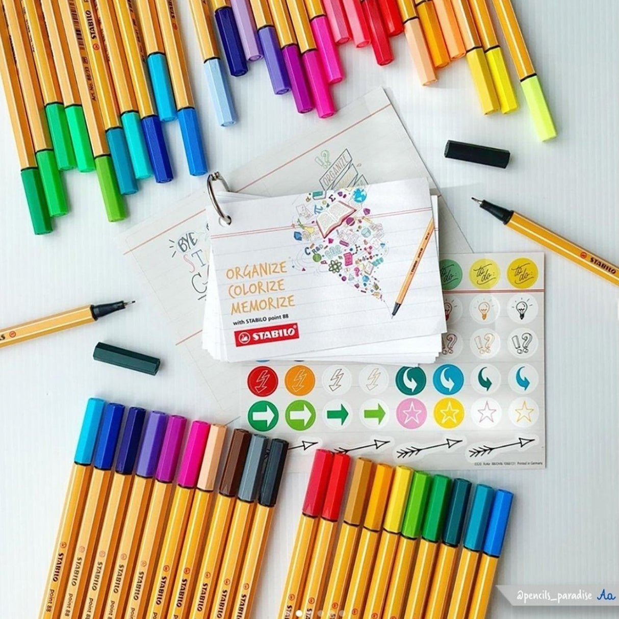 Fineliner STABILO point 88 set 50 culori Fineliner Stabilo