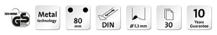 Perforator Novus pentru 30 coli in lila Perforator Novus|Dahle