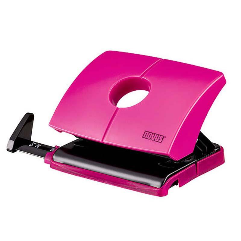 Perforator Novus pentru 16 coli in roz Perforator Novus|Dahle