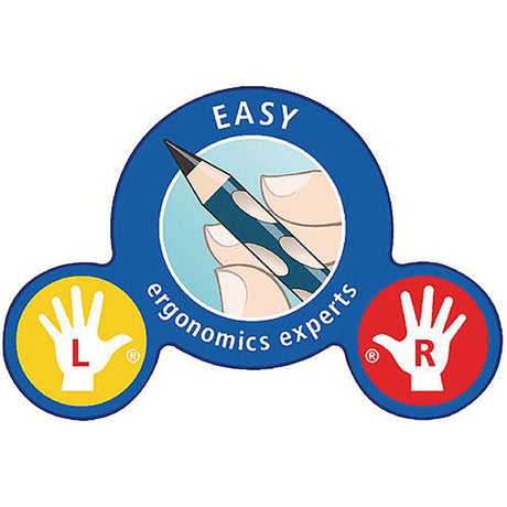 Creion grafit Stabilo EASYgraph, HB, pentru stangaci, albastru petrol, set 2 bucati / blister Creioane grafit Stabilo