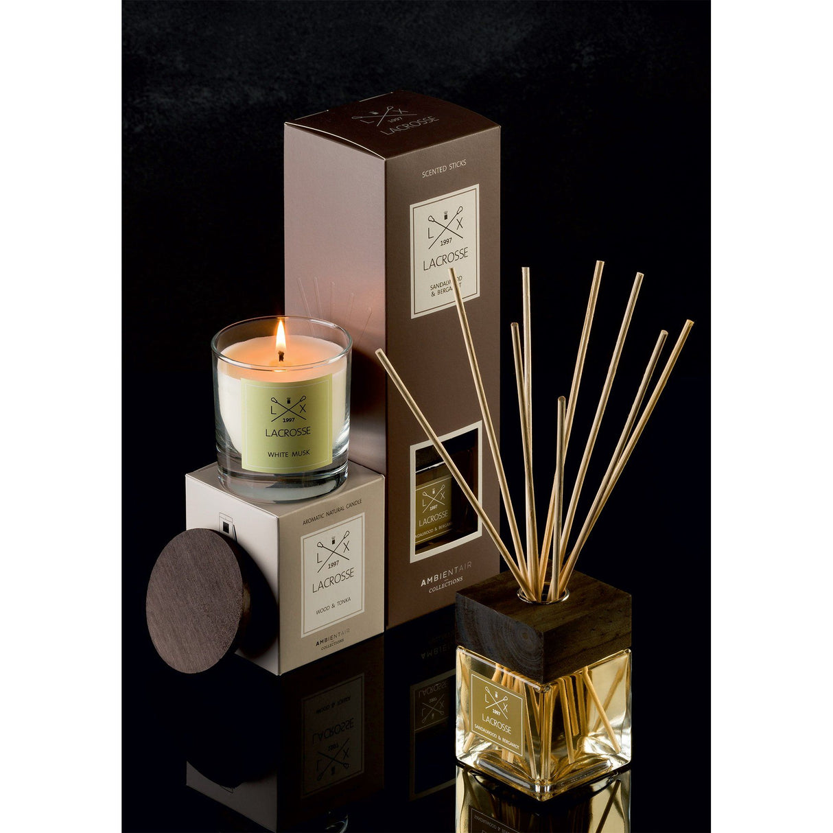 Difuzor parfum Ambientair Lacrosse "Sandalwood si bergamota" 100 ml Difuzor Parfumat Ambientair