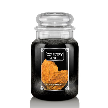 Lumanare parfumata 2 fitiluri Kringle Country Candle 652g Tutun auriu Lumanare parfumata Kringle Candle