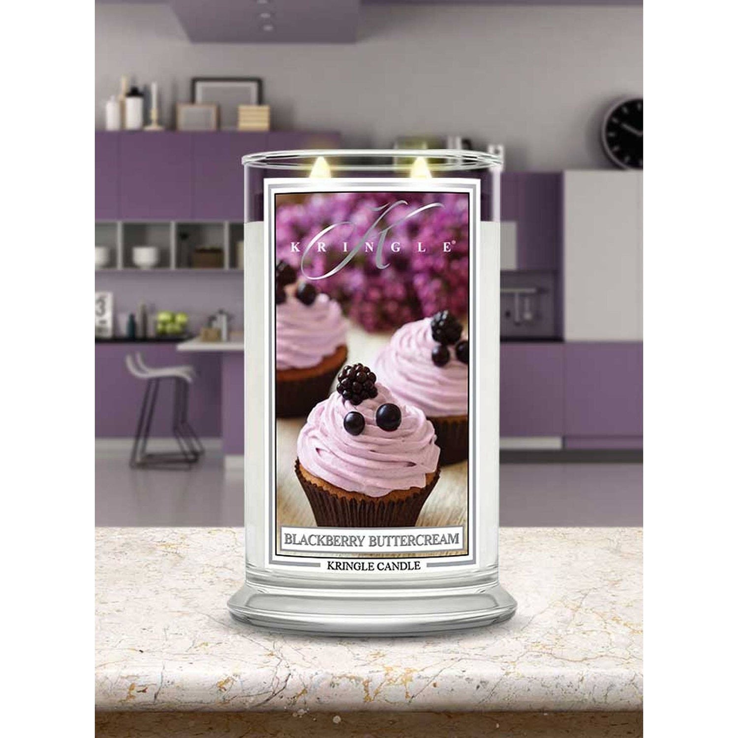 Lumanare parfumata 2 fitiluri Kringle Country Candle 652g Crema de mure Lumanare parfumata Kringle Candle