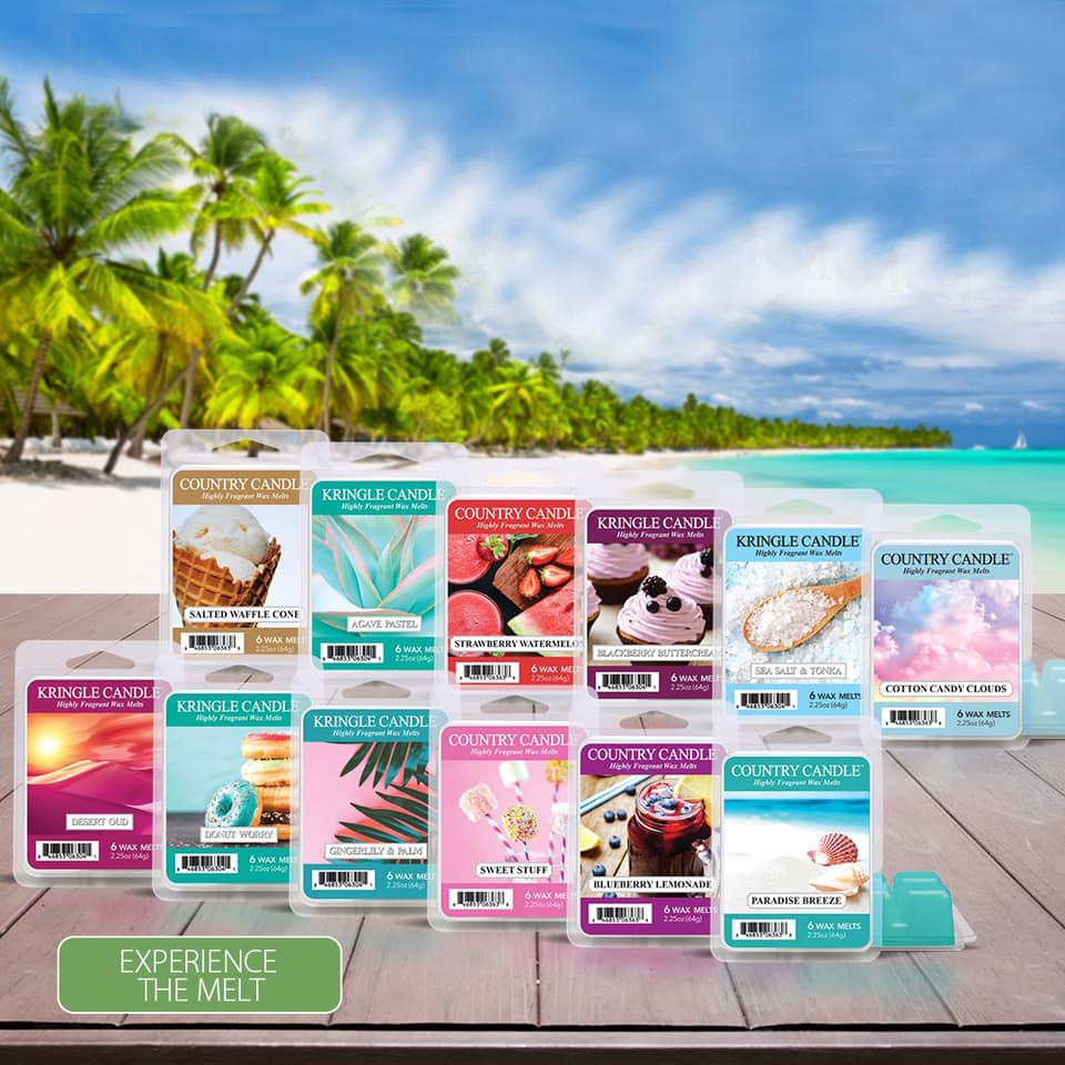 Ceara parfumata Country Candle 64 g Bumbac Ceara parfumata Kringle Candle