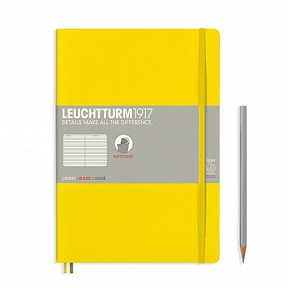 Agenda BUJO punctata Composition (B5) - Lemon, 123 pagini B5+BUJO MasterSlim, Softcover, 123 Leuchtturm 1917