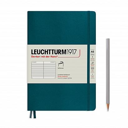 Agenda BUJO punctata A5 Softcover - Pacific Green, 123 pagini BUJO, A5, punctata, softcover Leuchtturm 1917
