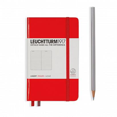 Agenda Pocket Dictando (A6) - Rosu, 187 pagini A6 pocket, Hardcover, 187 Leuchtturm 1917