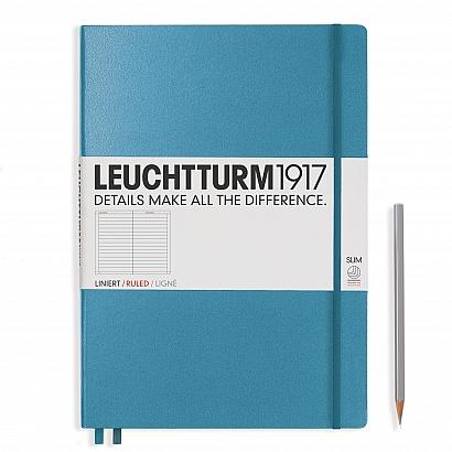 Agenda Mate Master Slim (A4+) - Nordic Blue, 123 pagini A4+ MasterSlim, Hardcover, 123 Leuchtturm 1917