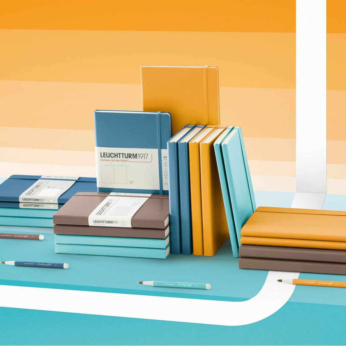 Caiet Bujo A5 Rising Colors - Warm Earth softcover, 123 pagini BUJO Leuchtturm 1917