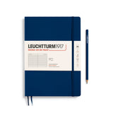 Caiet Leuchtturm1917 Composition, B5, necartonat, 123 pagini, dictando, albastru inchis