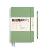 Caiet Leuchtturm1917 Medium, A5, necartonat, 123 pagini, velin, verde salvie