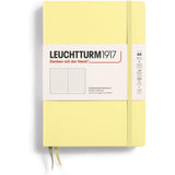 Caiet Leuchtturm1917 Medium, A5, cartonat, 251 pagini, punctat, galben vanilie