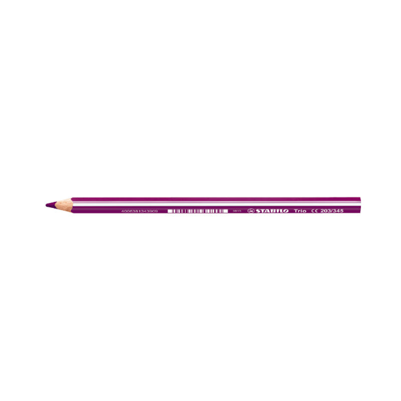 Creioane colorate Stabilo Trio® thick, 4.2 mm, 24 culori / set, etui carton