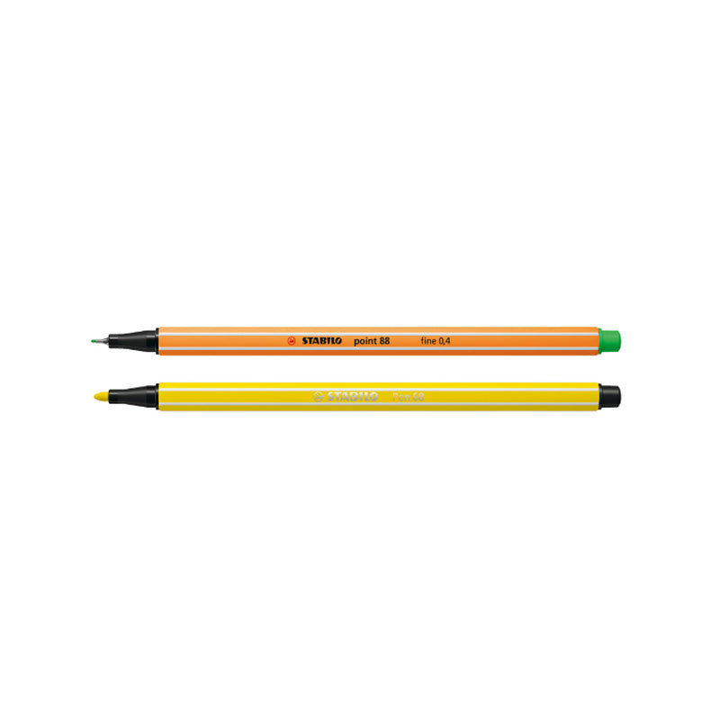 Stabilo Point 88 x 18 culori, Pen 68 x 18 culori, 36 bucati / set, etui carton Arty