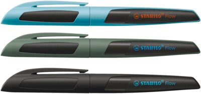 Pix Stabilo Flow, 0.5 mm, M, mina albastra, corp, black, blister