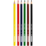 Creioane colorate Kores Kolores, 3 mm, triunghiulare, 6 bucati / set, camp pentru nume
