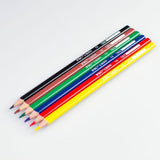 Creioane colorate Kores Kolores, 3 mm, triunghiulare, 6 bucati / set, camp pentru nume