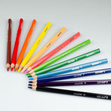 Creioane colorate Kores Jumbo, 5 mm, triunghiulare, 12 bucati / set, ascutitoare, camp pentru nume