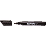 Marker permanent Kores XP 1, varf rotund, 3 mm, negru