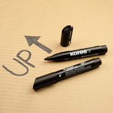 Marker permanent Kores XP 1, varf rotund, 3 mm, negru