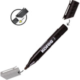 Marker permanent Kores XP 1, varf rotund, 3 mm, negru