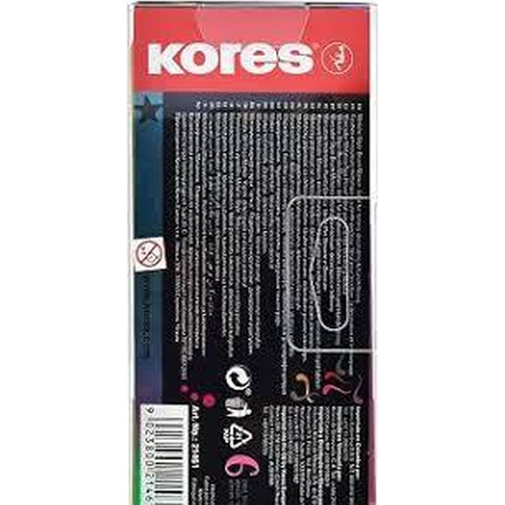 Carioca Metallic Style Kores, varf pensula, 6 culori metalizate/ set