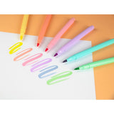 Carioca Pastel Style Kores, varf pensula, 6 culori pastelate/ set