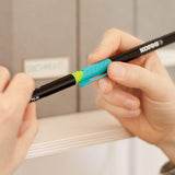 Marker permanent Kores K-Marker P1, varf rotund, 1 mm, 6 culori / set, etui plastic