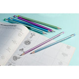 Creion grafit Kores Grafitos Style, HB, cu radiera, 6 bucati / set, corp in culori pastelate