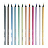 Creioane colorate Kores Kolores Style Metallic, 3 mm, triunghiulare, 12 culori / set
