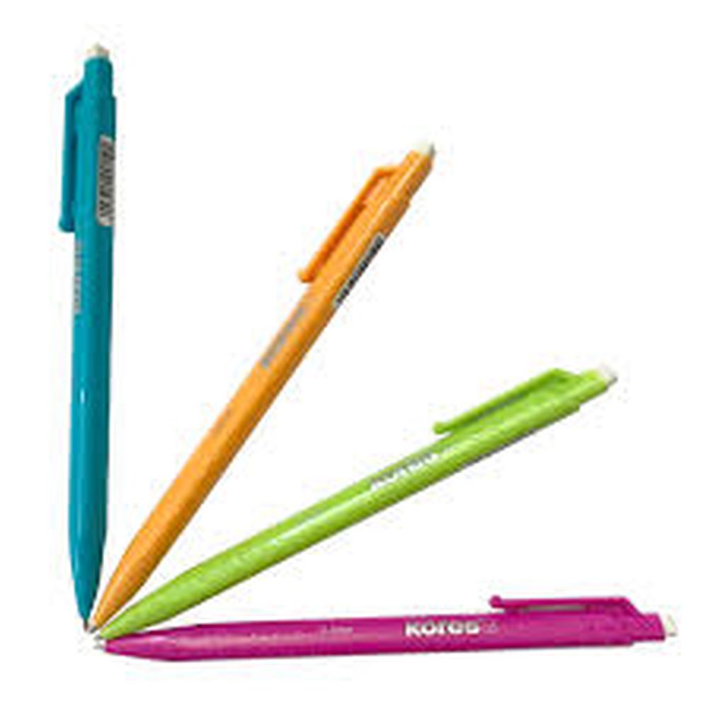 Creion mecanic Kores M1 Grafitos, 0.5 mm, culori asortate, portocaliu, turcoaz, roz, verde deschis