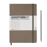 Caiet Leuchtturm1917 Medium, A5, cartonat, 251 pagini, dictando, gri inchis
