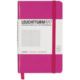 Caiet Leuchtturm1917 Pocket, A6, cartonat, 185 pagini, matematica, roz