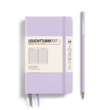 Caiet Leuchtturm1917 Pocket, A6, cartonat, 187 pagini, dictando, lila