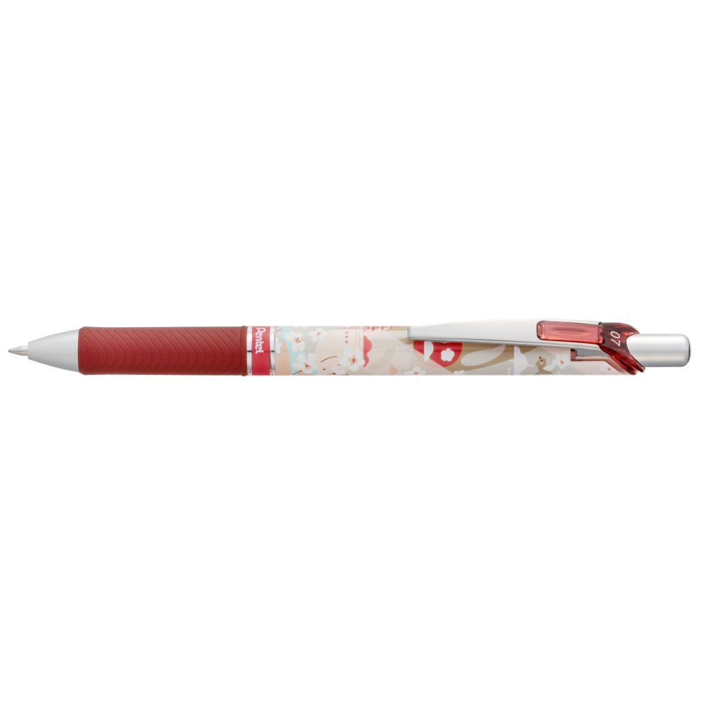 Roller cu gel Pentel EnerGel Nature, 0.7 mm, cu mecanism, albastru, Landscape