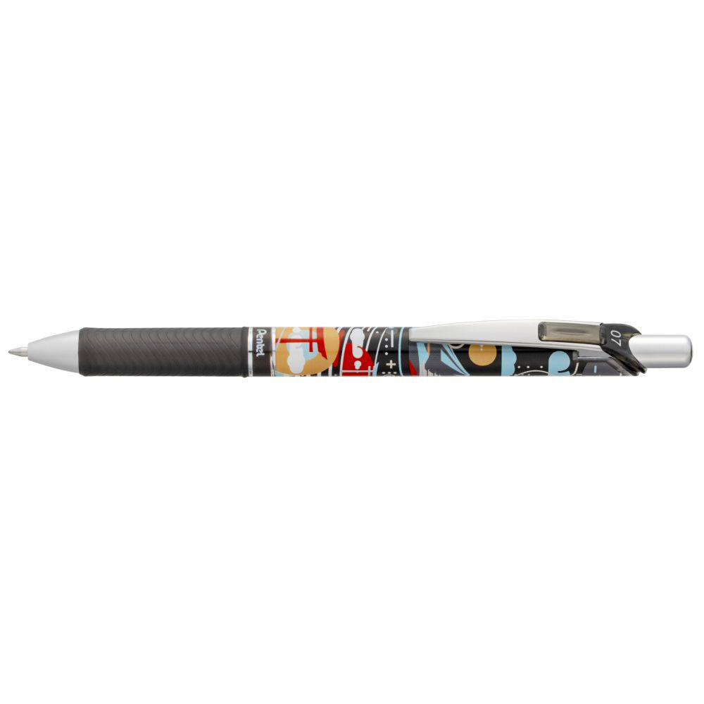 Roller cu gel Pentel EnerGel Nature, 0.7 mm, cu mecanism, albastru, Tori