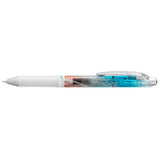 Roller cu gel Pentel EnerGel Kiriko, 0.5 mm, cu mecanism, albastru, Kikutsunagi