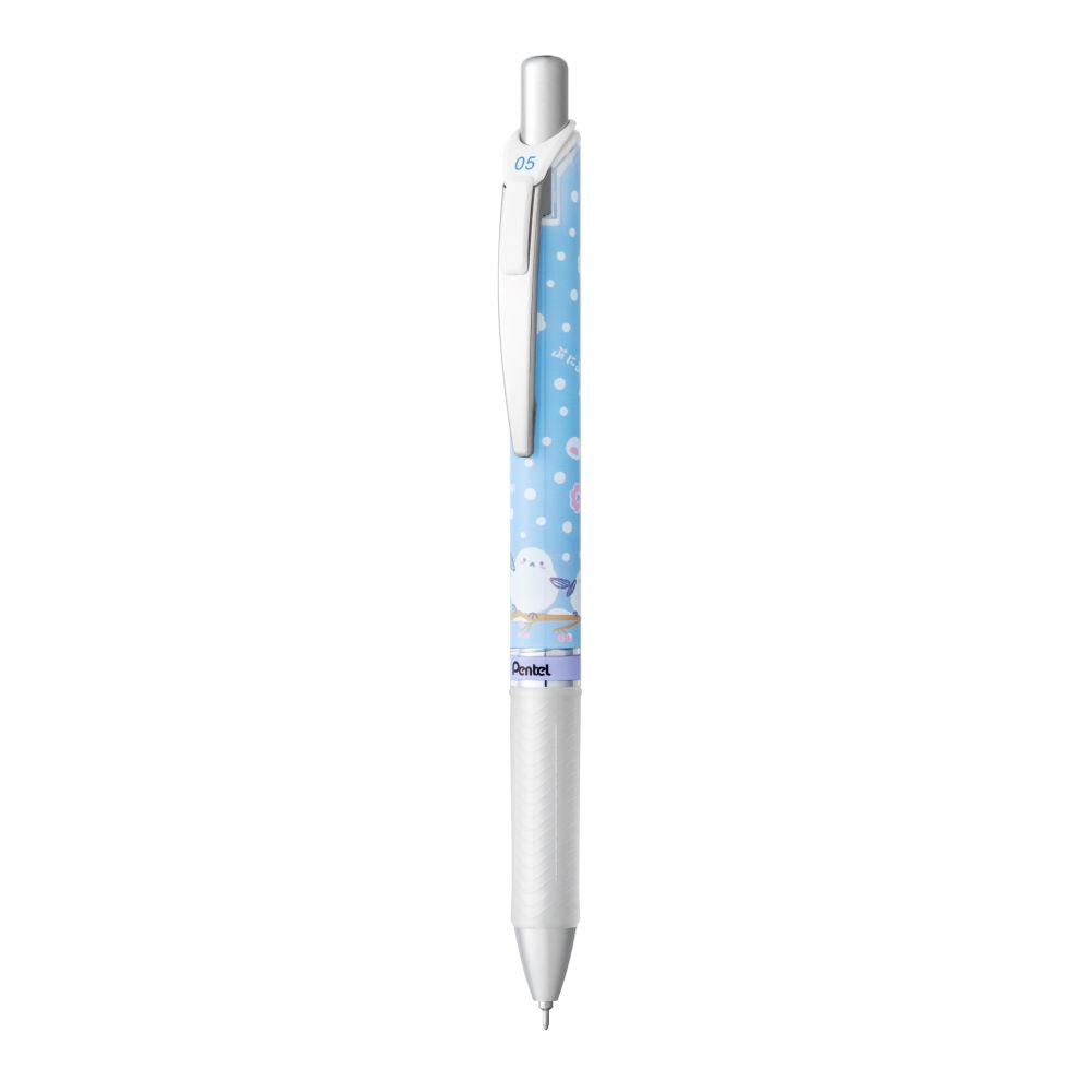 Roller cu gel Pentel EnerGel Kawaii, 0.5 mm, cu mecanism, albastru, Puni-Puni