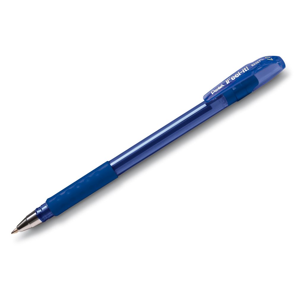Pix Pentel Ifeel-it!, 0.7 mm, fara mecanism, albastru