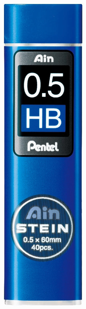 Mine creion mecanic Pentel Ain Stein, 0.5 mm, HB, 40 bucati / set