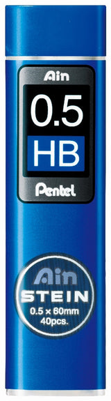 Mine creion mecanic Pentel Ain Stein, 0.5 mm, HB, 40 bucati / set