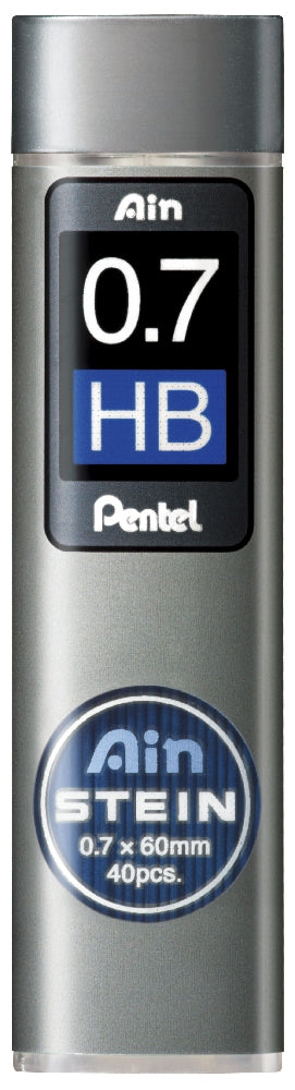 Mine creion mecanic Pentel Ain Stein, 0.7 mm, HB, 40 bucati / set