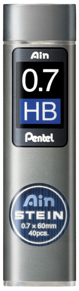 Mine creion mecanic Pentel Ain Stein, 0.7 mm, HB, 40 bucati / set