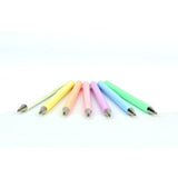 Roller cu gel Pentel Hybrid Milky, 0.8 mm, fara mecanism, roz pastel