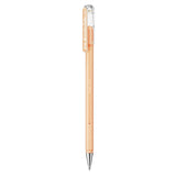 Roller cu gel Pentel Hybrid Milky, 0.8 mm, fara mecanism, portocaliu pastel